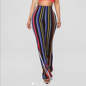 Stripe Flare Pants